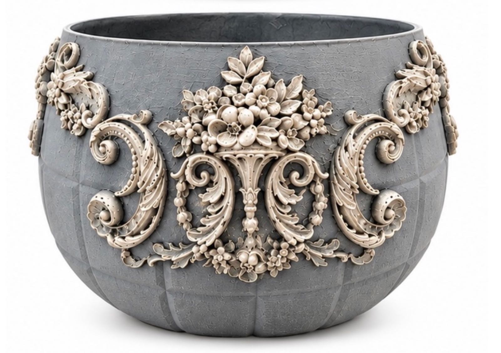 Blue Baroque Bowl