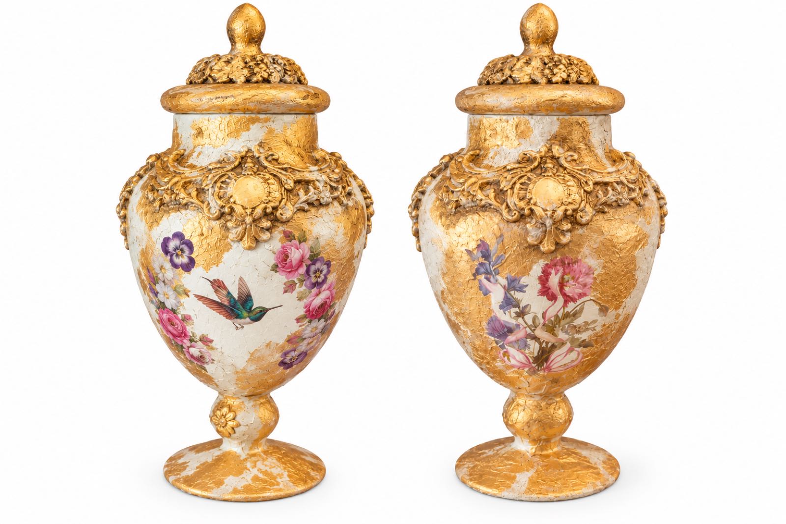 Gilded Floral Urn No. 2